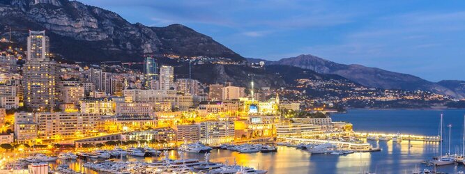 Trip Flüge Feriendestination Monaco - Genießen Sie die Fahrt Ihres Lebens am Steuer eines feurigen Lamborghini oder rassigen Ferrari. Starten Sie Ihre Spritztour in Monaco und lassen Sie das Fürstentum unter den vielen bewundernden Blicken der Passanten hinter sich. Cruisen Sie auf den wunderschönen Küstenstraßen der Côte d’Azur und den herrlichen Panoramastraßen über und um Monaco. Erleben Sie die unbeschreibliche Erotik dieses berauschenden Fahrgefühls, spüren Sie die Power & Kraft und das satte Brummen & Vibrieren der Motoren. Erkunden Sie als Pilot oder Co-Pilot in einem dieser legendären Supersportwagen einen Abschnitt der weltberühmten Formel-1-Rennstrecke in Monaco. Nehmen Sie als Erinnerung an diese Challenge ein persönliches Video oder Zertifikat mit nach Hause. Die beliebtesten Orte für Ferien in Monaco, locken mit besten Angebote für Hotels und Ferienunterkünfte mit Werbeaktionen, Rabatten, Sonderangebote für Monaco Urlaub buchen.
